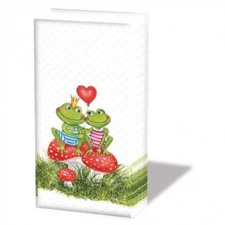 Ambiente 10 Χαρτομάντηλα 21,5x22cm Frogs in Love
