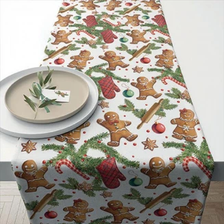 Ambiente Ράνερ Τραπεζιού 40x150cm 100% Βαμβακερό Gingerbread Cookies