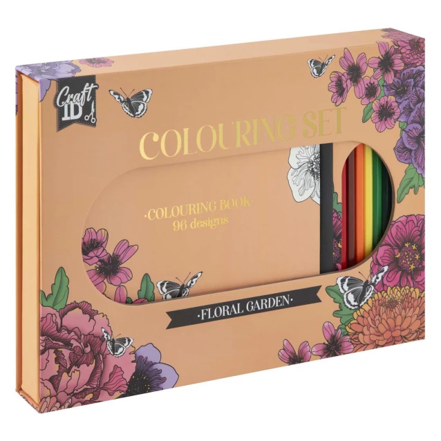 Craft ID 10 Χρωματιστά Μολύβια & Colouring book 96 Σχεδίων