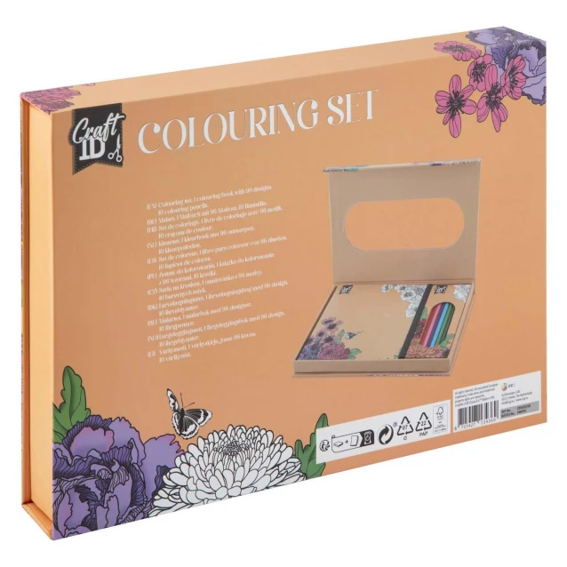 Craft ID 10 Χρωματιστά Μολύβια & Colouring book 96 Σχεδίων