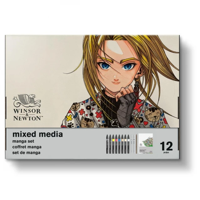 Winsor & Newton Κασετίνα Δώρου Manga Mixed Media 12 τεμαχίων