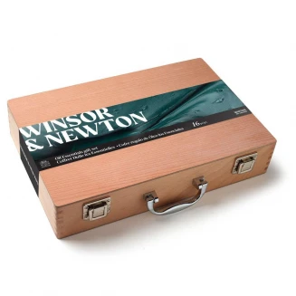 Winsor & Newton Ξύλινη Κασετίνα Δώρου Winton Oil Essentials 15 τεμαχίων