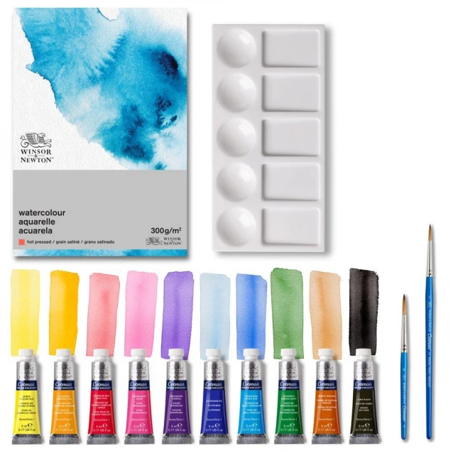 Winsor & Newton Κασετίνα Δώρου Cotman Watercolour Essentials 14 τεμαχίων