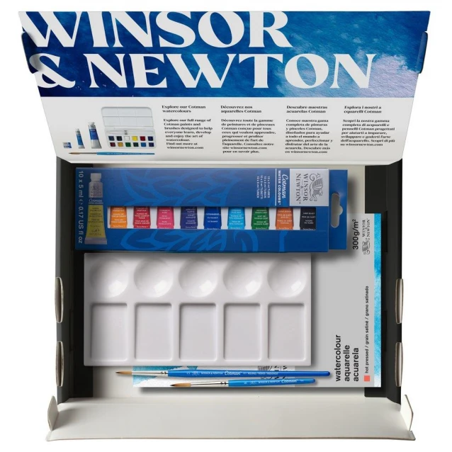 Winsor & Newton Κασετίνα Δώρου Cotman Watercolour Essentials 14 τεμαχίων