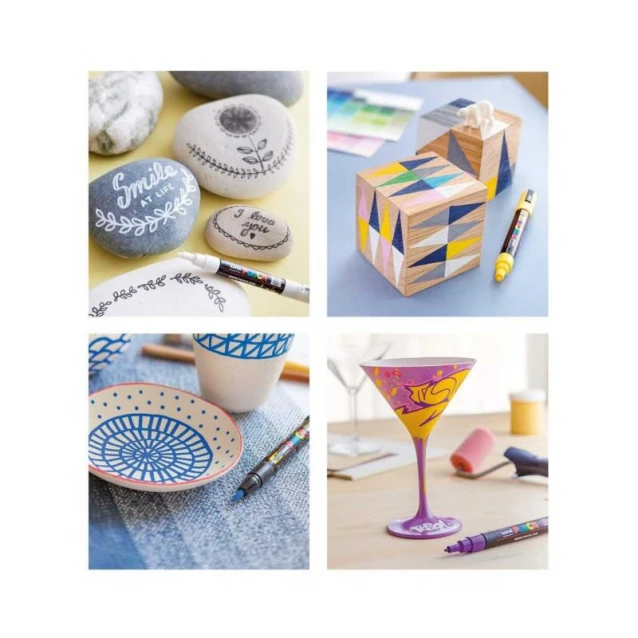 Posca Μεταλλική Κασετίνα με 20 Μαρκαδόρους Pop Αποχρώσεις