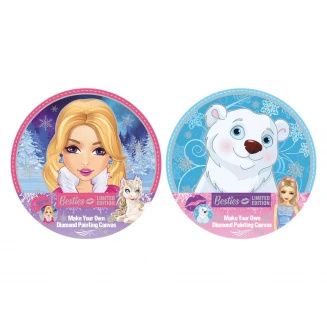 Moxy Diamond Painting σε Στρογγυλό Τελάρο 30cm Besties