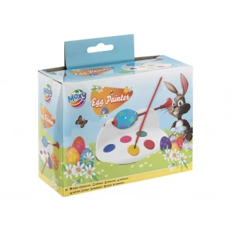 Moxy Βάση Ζωγραφικής Αυγών με 6 Χρώματα & Πινέλο