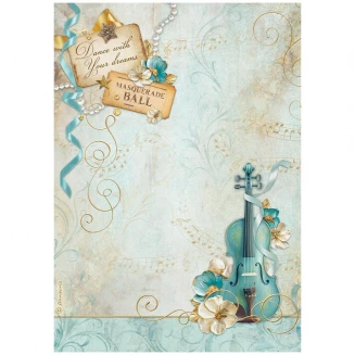 Stamperia Ριζόχαρτο Decoupage A4 (21X29,7cm) Violin