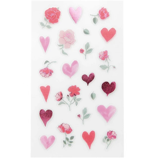 Rico Design Foil Stickers Hearts & Flowers