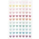 Rico Design Αυτοκόλλητα Gel 9,5x19cm Καρδιές Γκλίτερ