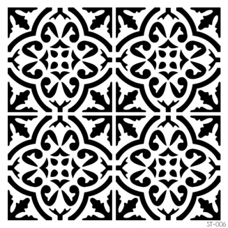 Craftistico Stencil 30x30cm 006 Μοτίβο Πλακάκι