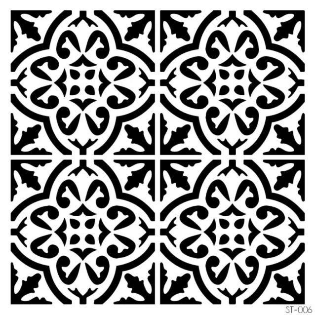 Craftistico Stencil 30x30cm 006 Μοτίβο Πλακάκι