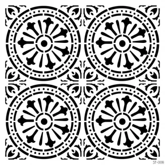 Craftistico Stencil 30x30cm 008 Μοτίβο Πλακάκι