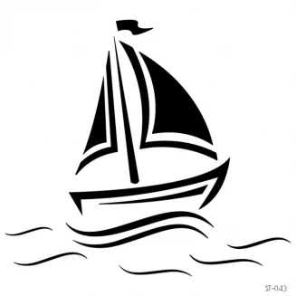 Craftistico Stencil 30x30cm 043 Καράβι
