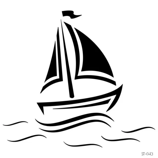 Craftistico Stencil 30x30cm 043 Καράβι