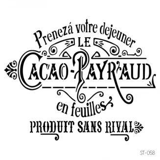 Craftistico Stencil 30x30cm 058 Vintage Γράμματα