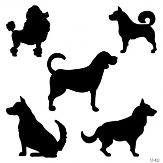 Craftistico Stencil 30x30cm 102 Σκύλος