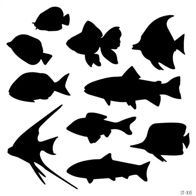 Craftistico Stencil 30x30cm 105 Ψάρι