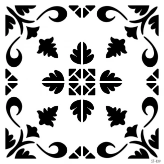 Craftistico Stencil 30x30cm 109 Μοτίβο