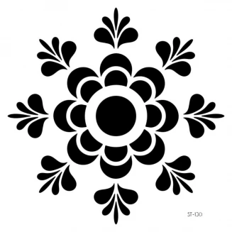Craftistico Stencil 30x30cm 130 Μοτίβο Λουλούδι