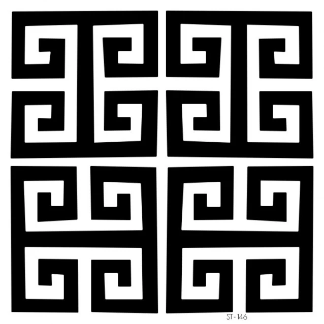 Craftistico Stencil 30x30cm 146 Μοτίβο Μαίανδρος