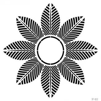 Craftistico Stencil 50x50cm 122 Λουλούδι