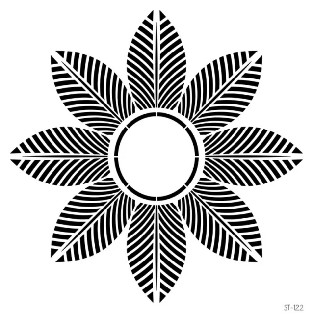 Craftistico Stencil 50x50cm 122 Λουλούδι