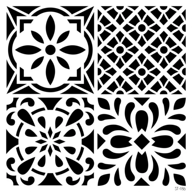 Craftistico Stencil 50x50cm 186 Μοτίβο Πλακάκι