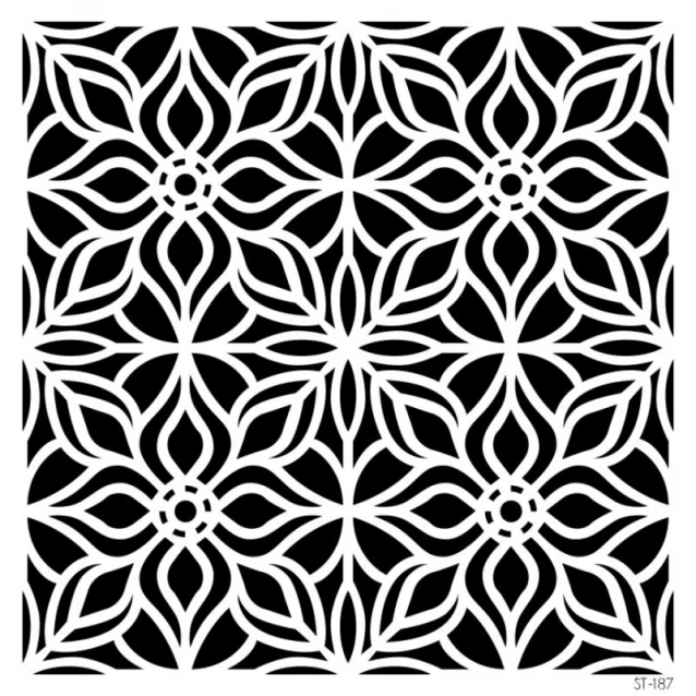Craftistico Stencil 50x50cm 187 Μοτίβο Πλακάκι