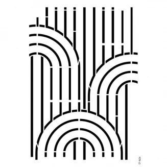 Craftistico Stencil 50x70cm 1626 Μοτίβο Τοίχου