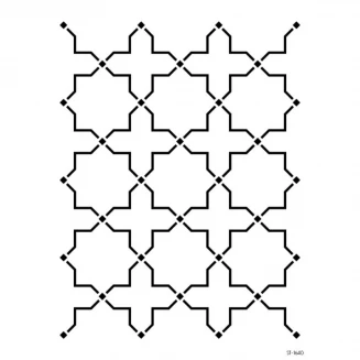 Craftistico Stencil 50x70cm 1640 Μοτίβο Τοίχου