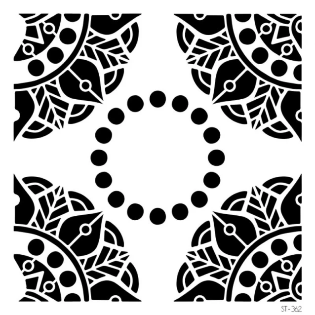 Craftistico Stencil 50x50cm 362 Μοτίβο