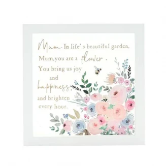 The Cottage Garden Γυάλινη Πλακέτα σε Κορνίδα Mum