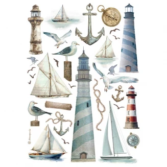 Stamperia Ριζόχαρτο Decoupage A4 (21X29,7cm) Lighthouse