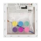 Moxy Προσχεδιασμένο Τελάρο 19,5x19,5cm με 6 Χρώματα & Πινέλο Μονόκερος
