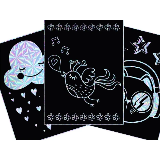 Moxy Σπιράλ Τετράδιο Magical Scratch 20 σελίδες A4 Holographic