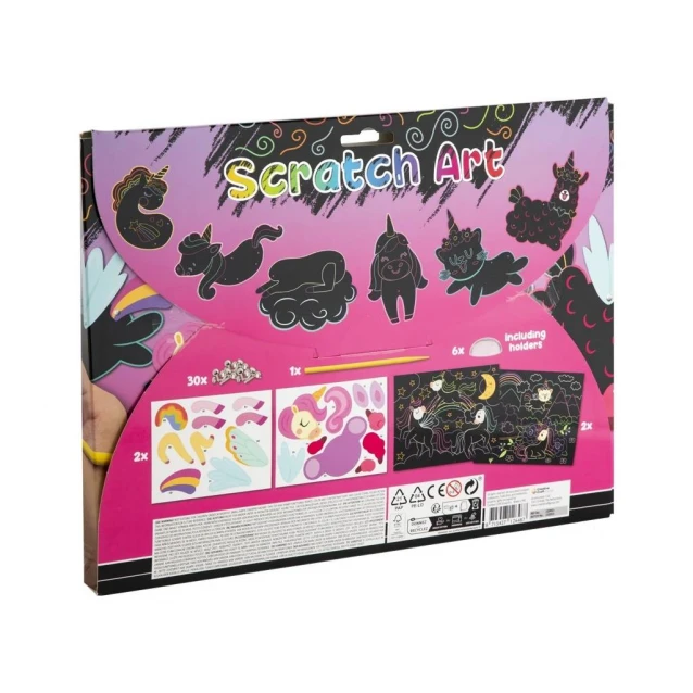 Moxy Scratch Αrt 2 Φύλλα 31,5x24cm Μονόκεροι