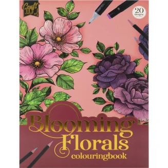 Craft ID Anti-Stress Colouring Book 20 Σχέδια Α4 250gr Florals