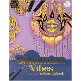Craft ID Anti-Stress Colouring Book 20 Σχέδια Α4 250gr Bohemian Vibes