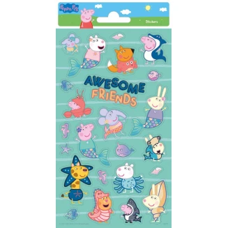 Funny Products Peppa Καρτέλα 24 Αυτοκόλλητα Stickers