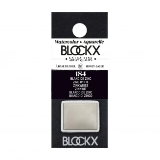 Blockx Extra Fine Half Pan Ακουαρέλας 184 Zinc White Series 1
