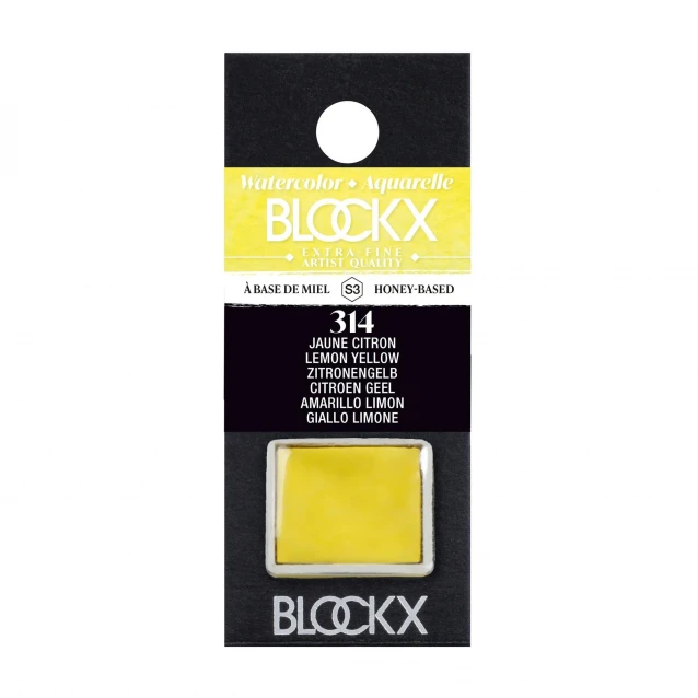 Blockx Extra Fine Half Pan Ακουαρέλας 114 Naples Yellow Reddish Series 1
