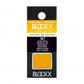 Blockx Extra Fine Half Pan Ακουαρέλας 317 Indian Yellow Series 3