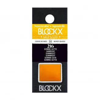 Blockx Extra Fine Half Pan Ακουαρέλας 216 Gamboge Series 3