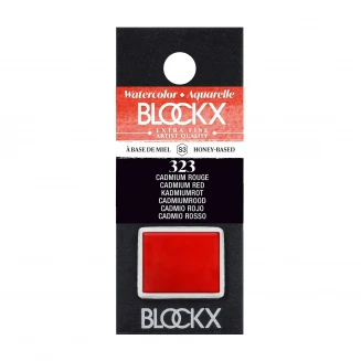 Blockx Extra Fine Half Pan Ακουαρέλας 323 Cadmium Red Series 3