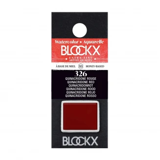 Blockx Extra Fine Half Pan Ακουαρέλας 326 Quinacridone Red Series 3