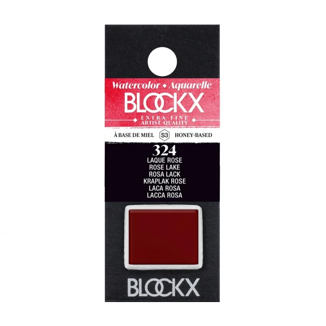 Blockx Extra Fine Half Pan Ακουαρέλας 324 Rose Lake Series 3