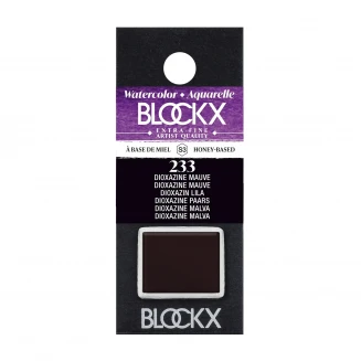 Blockx Extra Fine Half Pan Ακουαρέλας 233 Dioxazine Mauve Series 3