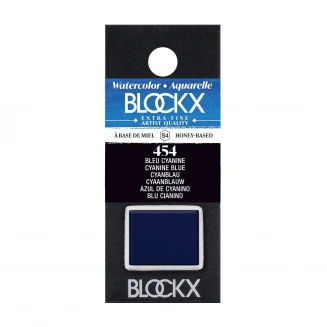 Blockx Extra Fine Half Pan Ακουαρέλας 454 Cyanine Blue Series 4