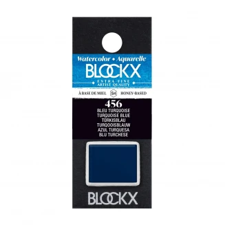 Blockx Extra Fine Half Pan Ακουαρέλας 456 Turquoise Blue Series 4